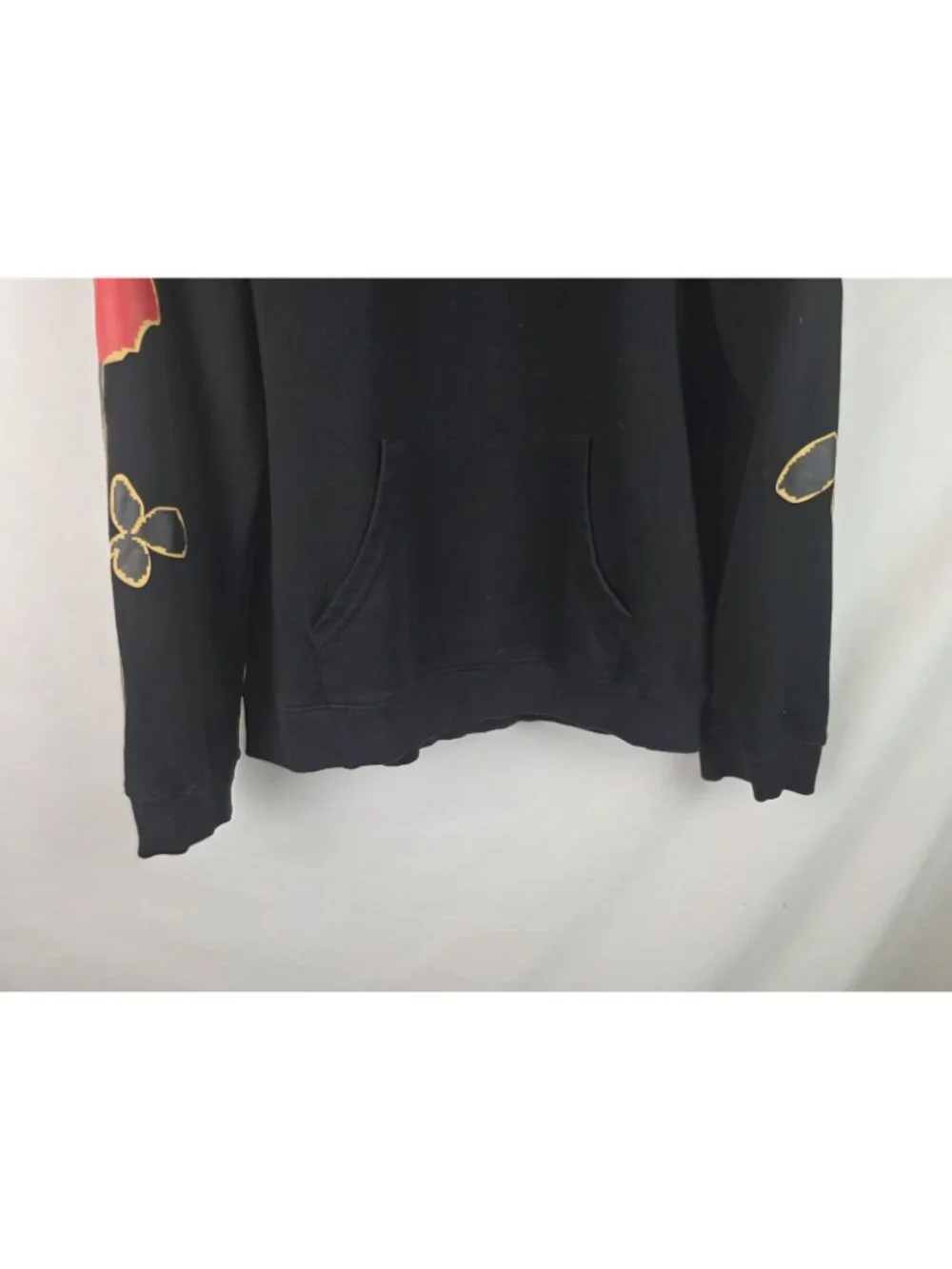 Palm Angels Men's Sweatshirt Hoodie Size XXL Black Roses Fleece Top - Picture 6 of 10